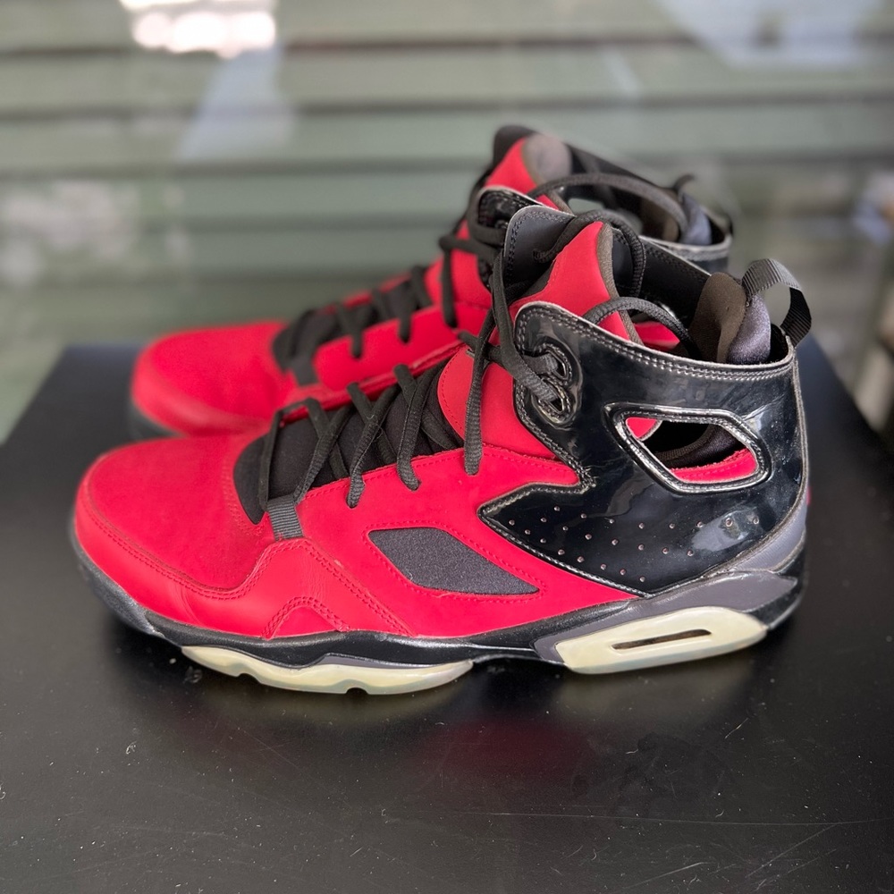 Size 10.5 - Mens Nike Air Jordan Flight Club 91 Gym Red [555475-602]